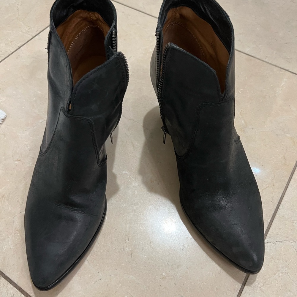 Frye “Jennifer” black ankle boots